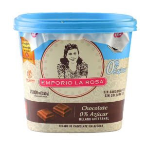 Chocolate 0 Azucar Emporio La Rosa – helado artesanal con sabor auténtico